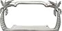 Palm Trees License Plate Frame (Chrome Plated Metal)