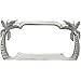Palm Trees License Plate Frame (Chrome Plated Metal)