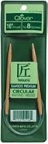 Clover Takumi Bamboo Circular 16-Inch Knitting Needles, Size 5