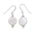 12mm Cultured Freshwater Coin Pearl Bali Bead Earrings