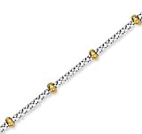 14k TT Gold Modern Elegance Stylish Ankle Bracelet