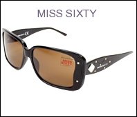 218dKIYsDqL Miss Sixty Sunglasses MX362S 01E Acetate Rhinestones Black
