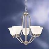 Langford Up-Light Chandelier in Brushed Nickel
