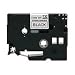 Electronics : Brother 1/4 Inch x 26.2 Feet Black on White Tape with Super Strong Adhesive (TZS211)