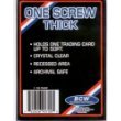 BCW 1 Screw Thick Card Holder - 50 Pt. (Lot of 10 - 10 Pack) Jersey or Memorabilia Card Screwdown - Baseball, Football, Basketball, Hockey, Golf, Single Sports Cards Top Load - Sportcards Card Collecting Supplies