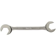 Martin 3710A Forged Alloy Steel 11/32" x 11/32" Opening 15 and 60 Degree Angle Hydraulic Wrench, 4.75" Overall Length, Chrome Finish