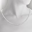Round Brilliant Diamond Necklace (8.00 ctw) 18kt White Gold