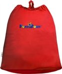 FuzziBunz In and Out Mess Free Hanging Diaper Storage Laundry Bag - Watermelon Red