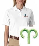 Embroidered Shirt - Women s Polo Shirt with 1 Aries