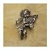 Anne at Home 053 Knobs Cherub w/mandolin (#1 Pewter Matte) Image