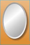 22" X 30" Oval Frameless Mirror