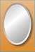 24" X 36" Oval Frameless Mirror