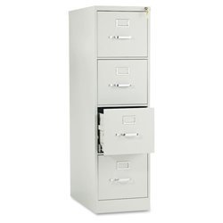 HON 514PQ 510 Series 52 by 25-Inch 4-Drawer Full-Suspension Letter File, Light Gray