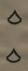 Desert Collar Rank E-3 PFC - 1 Pair