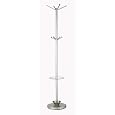 Adesso Quatro Umbrella Stand /Coat Rack, Champagne Steel