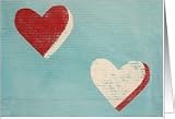 painted art hearts Card