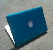 IVEA AQUA BLUE Crystal Clip on See Thru Hard Case Cover for New Macbook Pro 13" 13.3" Inch Aluminum Unibody