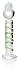 Don Wand Fat Head Glass Pleasure Wand, Green Swirl