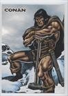 2004 Conan Art of the Hyborian Age Promos (Trading Card) #P1 - Conan in snow (General Distribution)