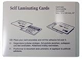 Medium Card Size 12mil Cold Laminating Pouches - 100pk