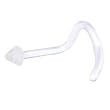 18 Gauge Clear Acrylic Cone Nose Screw Retainer