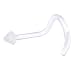 18 Gauge CLEAR ACRYLIC CONE Nose Screw Retainer