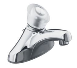 Kohler Coralais Collection - Centerset Bathroom Faucet - Classic Theme - Pop-Up Included Brushed Chrome - K-15681-F-G
