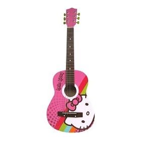 Hello Kitty acoustic guitar by