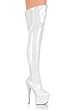 Thigh-High Boot With Full Inner Side Zipper And 6 3/4 Inch Heel