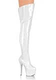 Thigh-High Boot With Full Inner Side Zipper And 6 3/4 Inch Heel