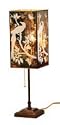 Bird Antique Mirror Table Lamp (White) (Shade - 5x5x10&rdquo;, 20&rdquo; Tall) | AM-TL-WB