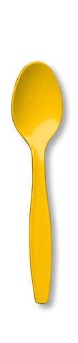 School Bus Yellow Cutlery (12pks Case)