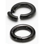 Black Implant Grade Titanium 6 gauge Segment Ring 1/2