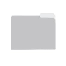 Pendaflex 1521/3GRA Pendaflex 2-Tone File Folders, 1/3 Cut, Top Tab, Letter, Light Gray, 100/Box