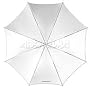 Westcott 43" Optical White Satin Collapsible Umbrella