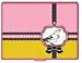 GLAM Travel Contact Lens Case: Contact Case, Cleaning Solution, Tweezers & Mirror - Pink and Yellow "Morning Bird" Design and Pouch Holder