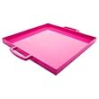 Zak Designs Pop Small 12-1/2-Inch Square Tray, Magenta