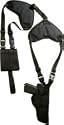 This Vertical Shoulder Holster Fits The Glock,Colt,h&k,Kahr,Sig Sauer,Smith and Wesson, Springfield, Taurus, Wather. See inside for size chart