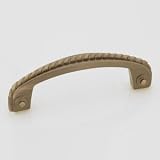 Jeffrey Alexander Calais 4-1/2 OL Solid Brass Rope Pull, Brushed Tin Nickel