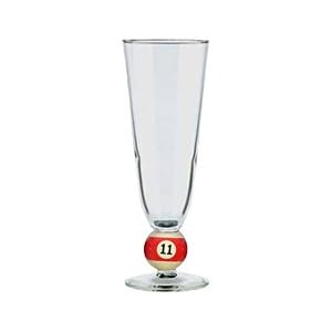 12 oz Pilsner Beer Bar Billiard Ball Glass No. 11 by 