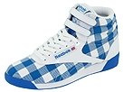 Reebok Lifestyle Freestyle Hi Squares | Women's Shoes White/Cycle Blue