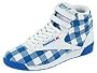 Reebok Lifestyle Freestyle Hi Squares | Women's Shoes White/Cycle Blue