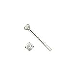 .925 Sterling Silver Nose Stud 1.8 mm Straight