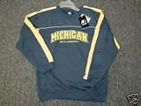 Univ of Michigan Wolverines Youth/Kids Navy and Yellow Sweatshirt