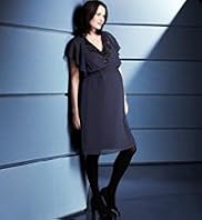 Maternity Sequin Frill Dress
