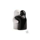 from SD Hugging Couple Lovers Salt & Pepper Shakers Cruet Set - Black & White Model CS09092