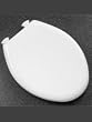 Church 380SLOWT 000 Elongated Plastic Slow Close Toilet Seat White