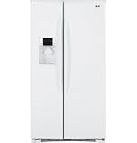 Review GE  / GE Profile PSHF6VGXWW 25.5 cu. ft. Side-by-Side Refrigerator with 3 Glass Shelves, External PreciseFill Ice/Water Dispenser and Top Bevel Design: White