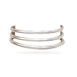 Toe Ring - 3 Row Polished Sterling Silver