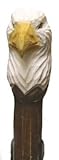 Grip Wood Carved Eagle Head Walking and Hiking Stick